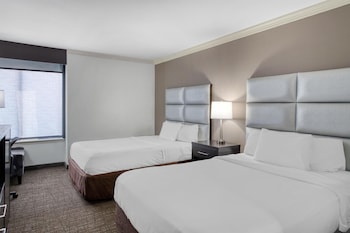 Standard Room, 2 Double Beds, Non Smoking, Refrigerator & Microwave