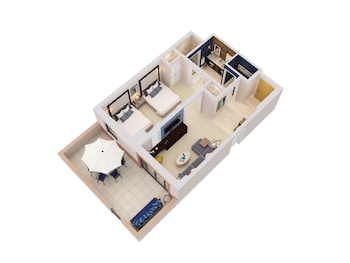 Suite, 2 Queen Beds, Poolside (Twin Dolphin Tower)