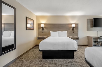 Standard Room, 2 Queen Beds, Non Smoking, Refrigerator & Microwave