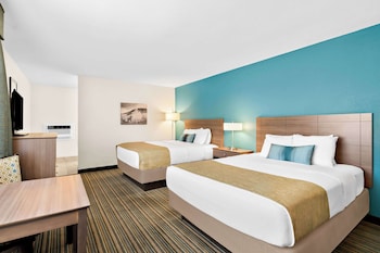 Standard Room, 2 Queen Beds, Non Smoking, Refrigerator & Microwave