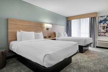 Standard Room, 2 Double Beds, Accessible, Refrigerator & Microwave