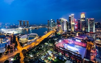 Executive Prestige Marina Bay, 2 Doubles, L65 Lounge Access, High Floor, Balcony, Marina Bay View