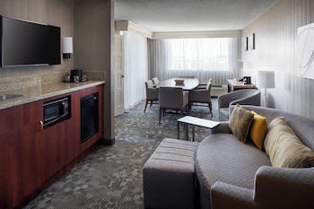 Suite, 1 King Bed with Sofa bed (Hearing Accessible)
