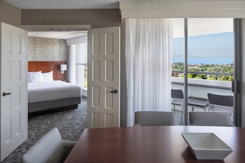 Suite, 1 King Bed with Sofa bed (Hearing Accessible)