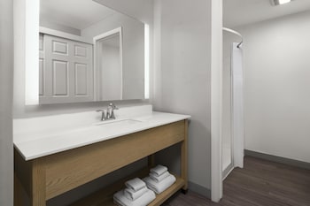 Suite, 1 King Bed, Non Smoking, Refrigerator & Microwave (Shower Only;Larger Room)