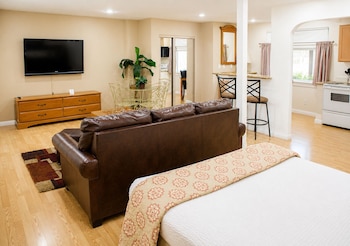 Premium Studio Suite, Kitchen, Courtyard Area