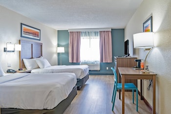 Room, 2 Double Beds, Refrigerator