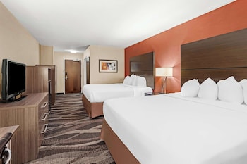 Standard Room, 2 Queen Beds, Non Smoking, Refrigerator & Microwave
