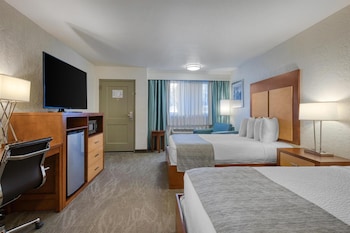 Standard Room, 2 Queen Beds, Non Smoking, Refrigerator & Microwave
