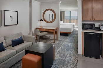 Studio Suite, Multiple Beds, Balcony, Pool View