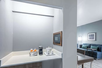 Suite, 1 King Bed with Sofa bed, Microwave