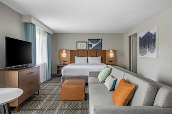 Studio Suite, 1 King Bed, Roll-in Shower, Kitchen (Mobility)