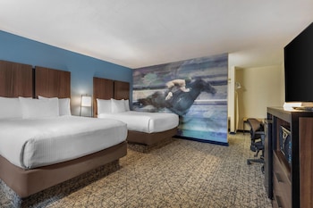 Standard Room, 2 Double Beds, Non Smoking, Refrigerator & Microwave