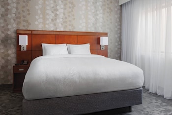 Suite, 1 King Bed with Sofa bed (Hearing Accessible)