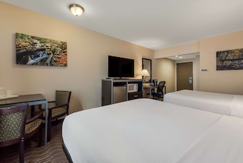 Standard Room, 2 Double Beds, Non Smoking, Refrigerator & Microwave