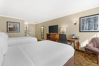 Standard Room, 2 Double Beds, Accessible, Refrigerator & Microwave (Walk-in Shower)