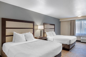 Standard Room, 2 Queen Beds, Non Smoking, Refrigerator & Microwave