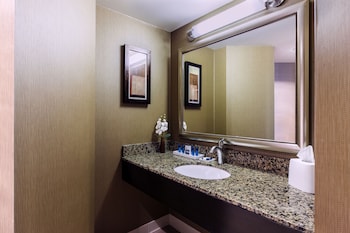 Suite, 1 King Bed with Sofa bed (Mobility/Hearing Access, Roll-in Shwr)