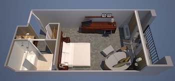 Room, 1 King Bed with Sofa bed (Mobility Accessible, Transfer Shower)