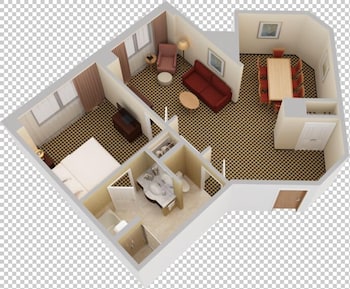 One Bedroom Conference Suite, One King Bed