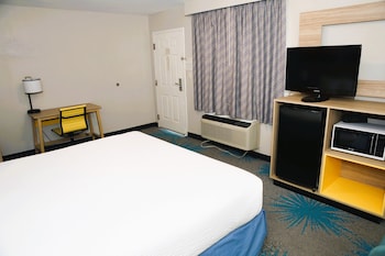 Room, 1 King Bed, Refrigerator & Microwave
