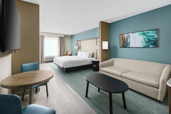 Suite, 1 King Bed with Sofa bed, Hearing Accessible, Pool View