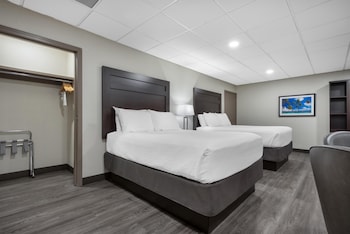 Standard Room, 2 Queen Beds, Non Smoking, Refrigerator & Microwave