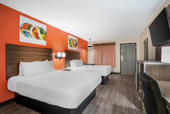 Standard Room, 2 Queen Beds, Non Smoking, Refrigerator & Microwave