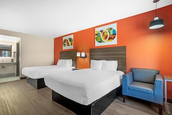 Standard Room, 2 Queen Beds, Non Smoking, Refrigerator & Microwave