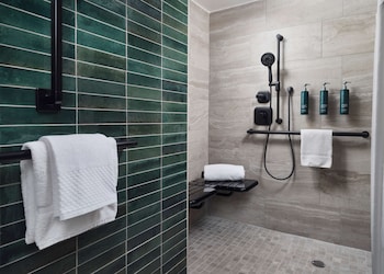 Two Double Beds, Roll In Shower