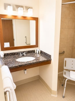 1 Queen Bed, Mobility Accessible Room, Roll-In Shower, Non-Smoking