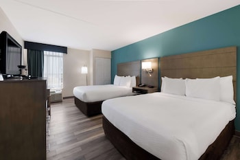 Standard Room, 2 Queen Beds, Non Smoking, Refrigerator & Microwave