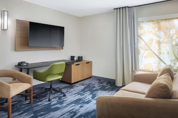 Suite, 1 King Bed with Sofa bed (Mobility/Hearing Access, Roll-in Shwr)