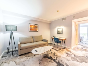 Junior Suite with Two Queen Beds, Bath and Bay View