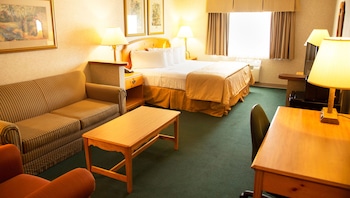 Suite, 1 King Bed with Sofa bed, Refrigerator & Microwave