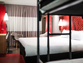 Family Room, Multiple Beds (View of the trains)