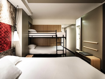 Family Room, Multiple Beds (View of the trains)