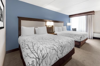 Standard Room, 2 Queen Beds, Non Smoking, Refrigerator & Microwave