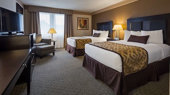 Standard Room, 2 Double Beds, Non Smoking, Refrigerator & Microwave