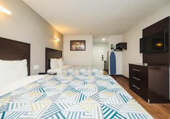 Standard Room, 2 Queen Beds, Non Smoking, Refrigerator & Microwave