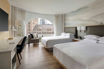 Room, 2 Double Beds, City View