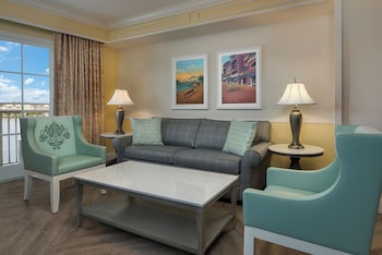 2 Bedroom Suite - Club Level. Hearing accessible - visual alarms and notifications. 1 king bed, 2 qu