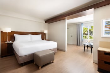 Suite, 1 King Bed with Sofa bed (Mobility/Hearing Access, Roll-In Shwr)
