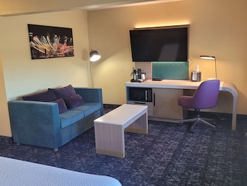 Standard Room, 1 King Bed, Non Smoking, Refrigerator & Microwave (Larger Room;with Sofabed)