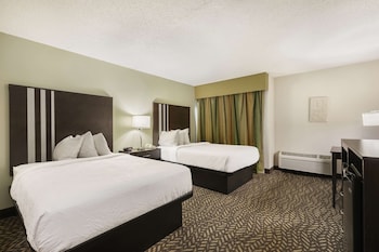 Standard Room, 2 Double Beds, Non Smoking, Refrigerator & Microwave