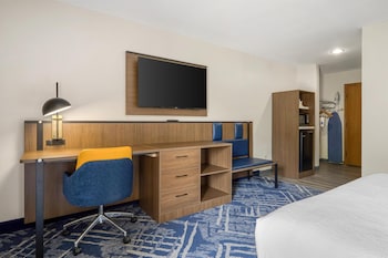 Standard Room, 1 King Bed, Accessible, Refrigerator & Microwave (Walk-in Shower)