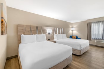 Standard Room, 2 Queen Beds, Non Smoking, Refrigerator & Microwave