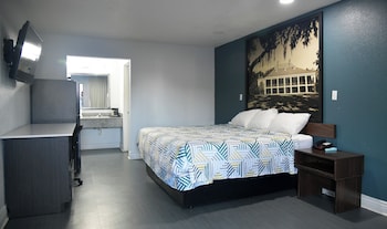 Standard Room, 1 King Bed, Smoking, Refrigerator & Microwave