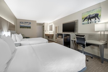 Standard Room, 2 Queen Beds, Non Smoking, Refrigerator & Microwave