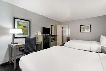 Standard Room, 2 Queen Beds, Non Smoking, Refrigerator & Microwave